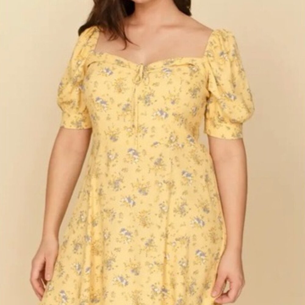NWT Reformation Lillet Floral Mini Dress Size 12 - Picture 2 of 15